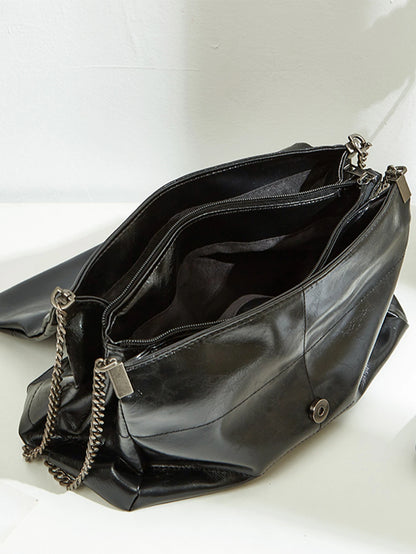 2024 Women's Large Capacity Chain Tote Bag – High-End Commuting Bag, Fashionable Single Shoulder for Spring/Summer