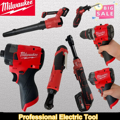 Milwaukee M18 18V Cordless Power Tools - Impact Wrench, Drill, Grinder & Blower