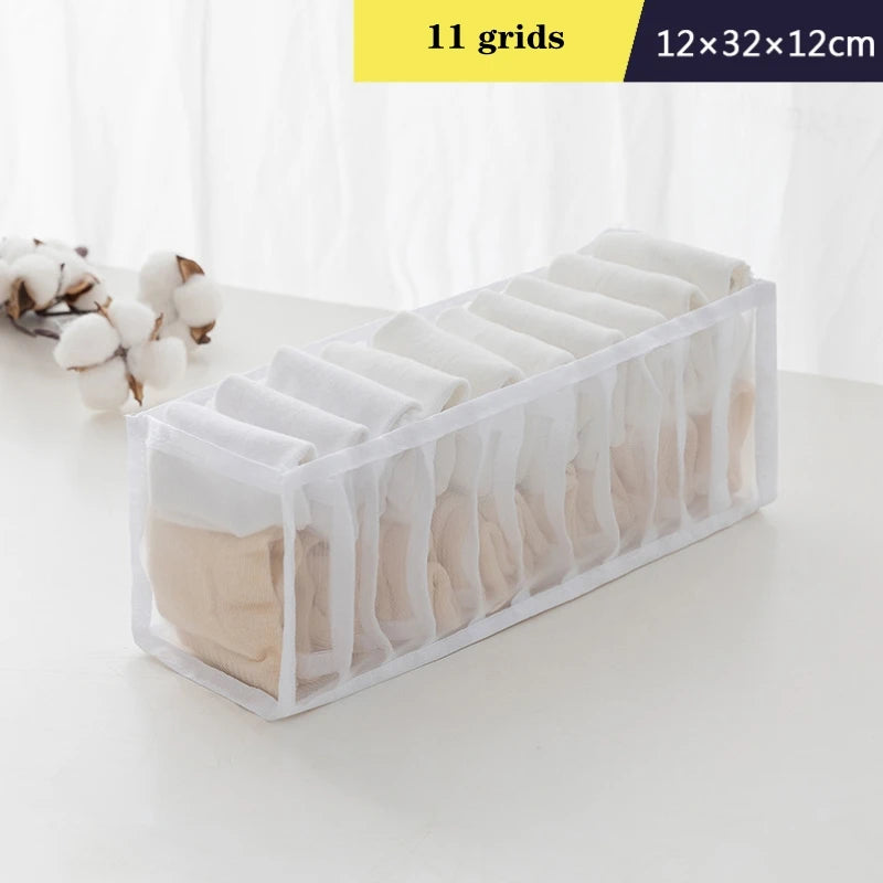 Organizer Storage Boxes for Panties & Socks – Wardrobe Divider for Pants, Underwear, Bras, Jeans & Clothes