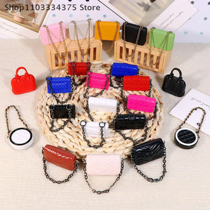 1:12 Dollhouse Miniature Shoulder & Crossbody Bags – Decorative Toy Accessories for Dollhouse Collectors