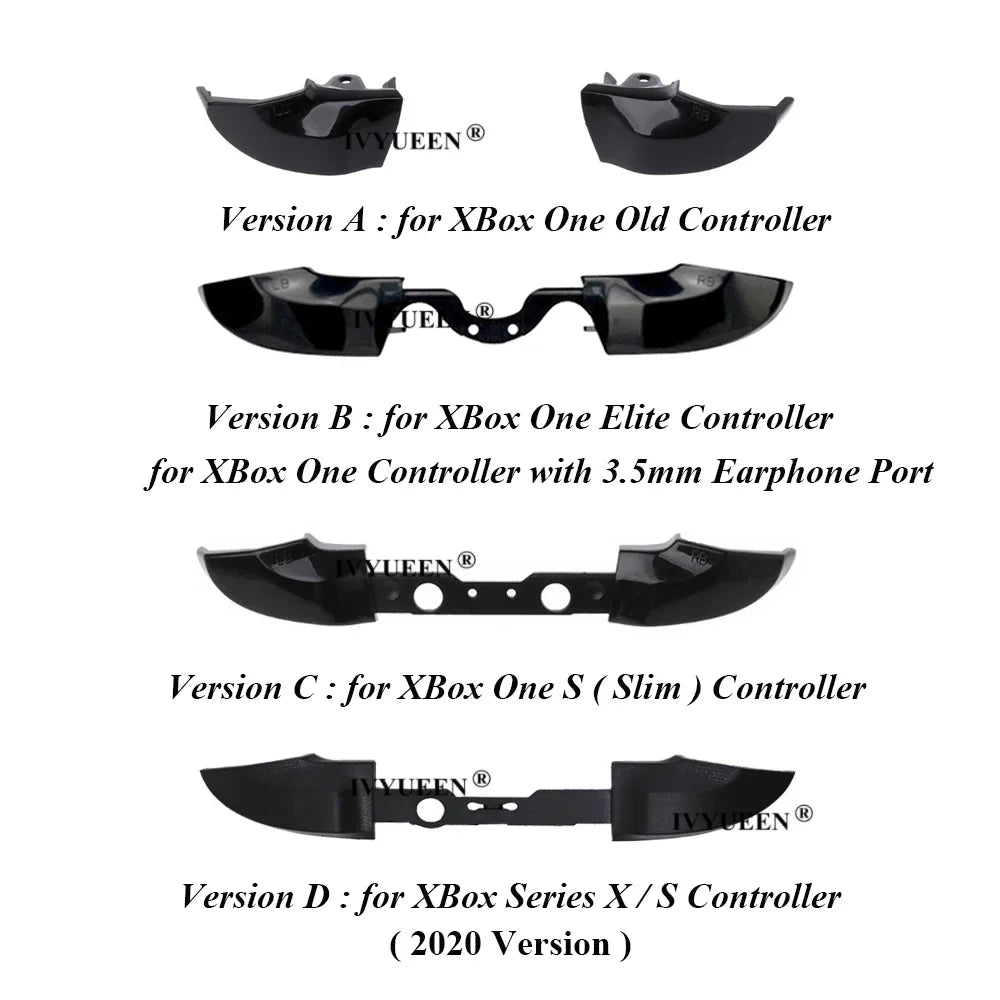 IVYUEEN 10-Pc Xbox One Series X/S Elite Controller Mod Kit – RB, LB Bumper & Trigger Button Replacement Accessories