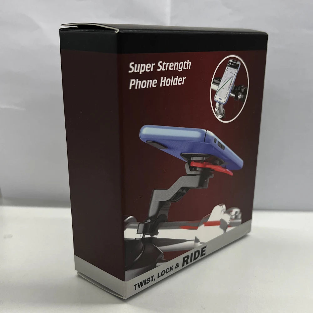 QUAD-LOCK Motorcycle & Bike Phone Holder — 360° Rotatable Navigation Stand with Secure Mount Bracket