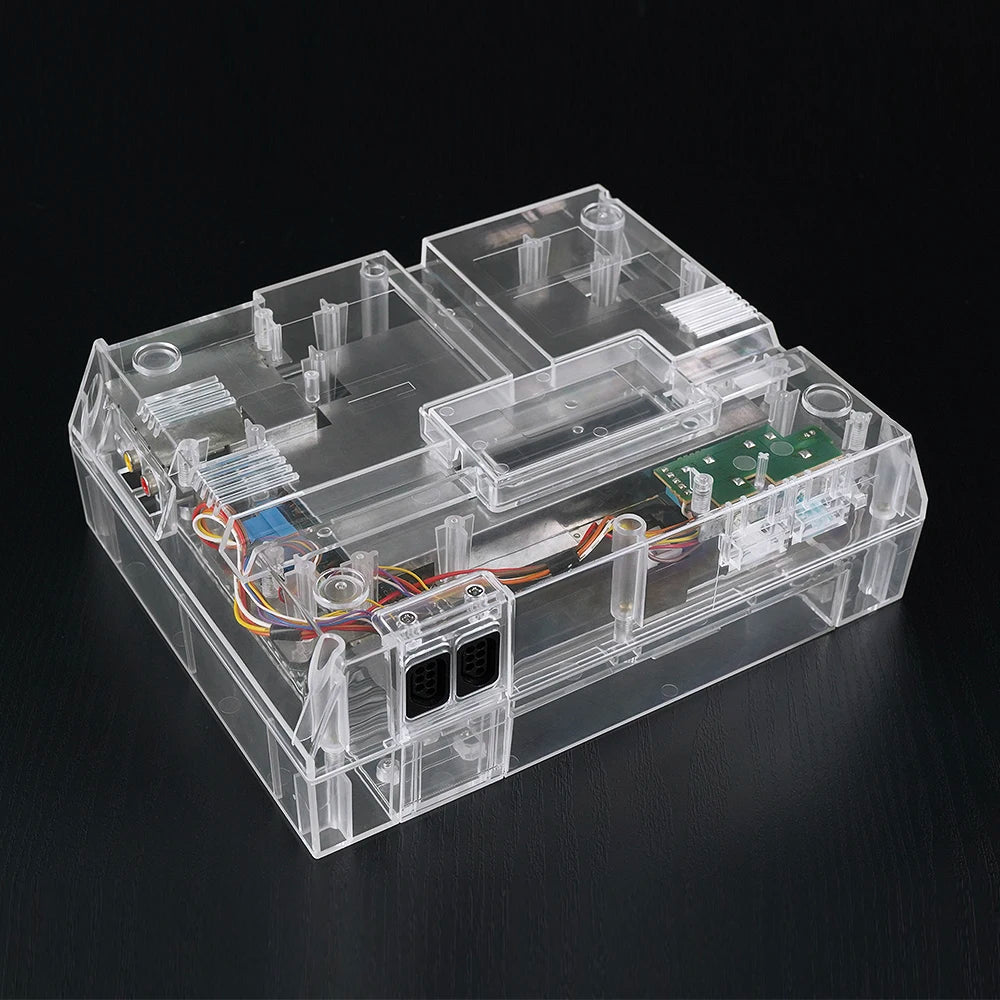 Bitfunx Transparent Replacement Housing Shell for NES - Protective Case for Nintendo Entertainment System Console