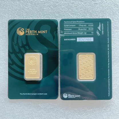 24K Gold Plated Copper Bar – 1g-100g Sealed Bullion Ingot, Non-Magnetic Golden Craft Gift