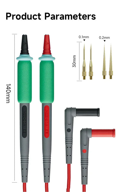 XZZ XINZHIZAO P2 Extra Sharp Multimeter Probe – 1000V 20A Super Conductive Replaceable Probe Tip Pen