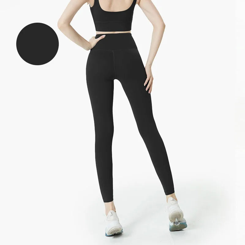 Women's High Waist Seamless Leggings - Naked Feel Push Up Yoga Pants For Fitness, Running & Gym Training