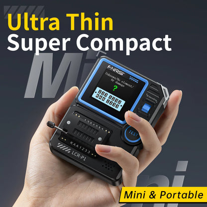 FNIRSI LCR-P1 Transistor Tester – Diode, Triode, Capacitance, Resistance, LCR & ESR Meter for NPN, PNP, MOSFET, IR Testing