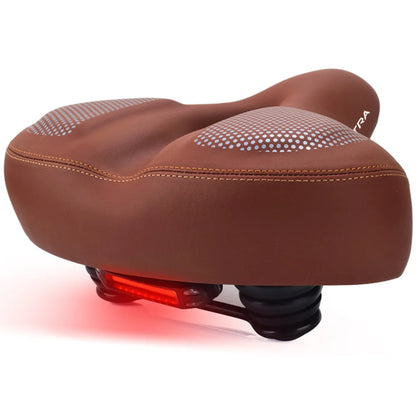 Oversized Comfort Bike Saddle - Extra Soft Padded Bicycle Seat for Men & Women, Large Mountain Bike Cushion