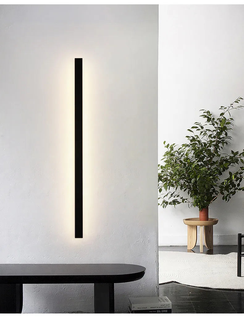 Waterproof Outdoor Wall Light – LED Garden Lamp, Modern Nordic Style for Living Room & TV Background, IP65, 110/220V Wall Washer