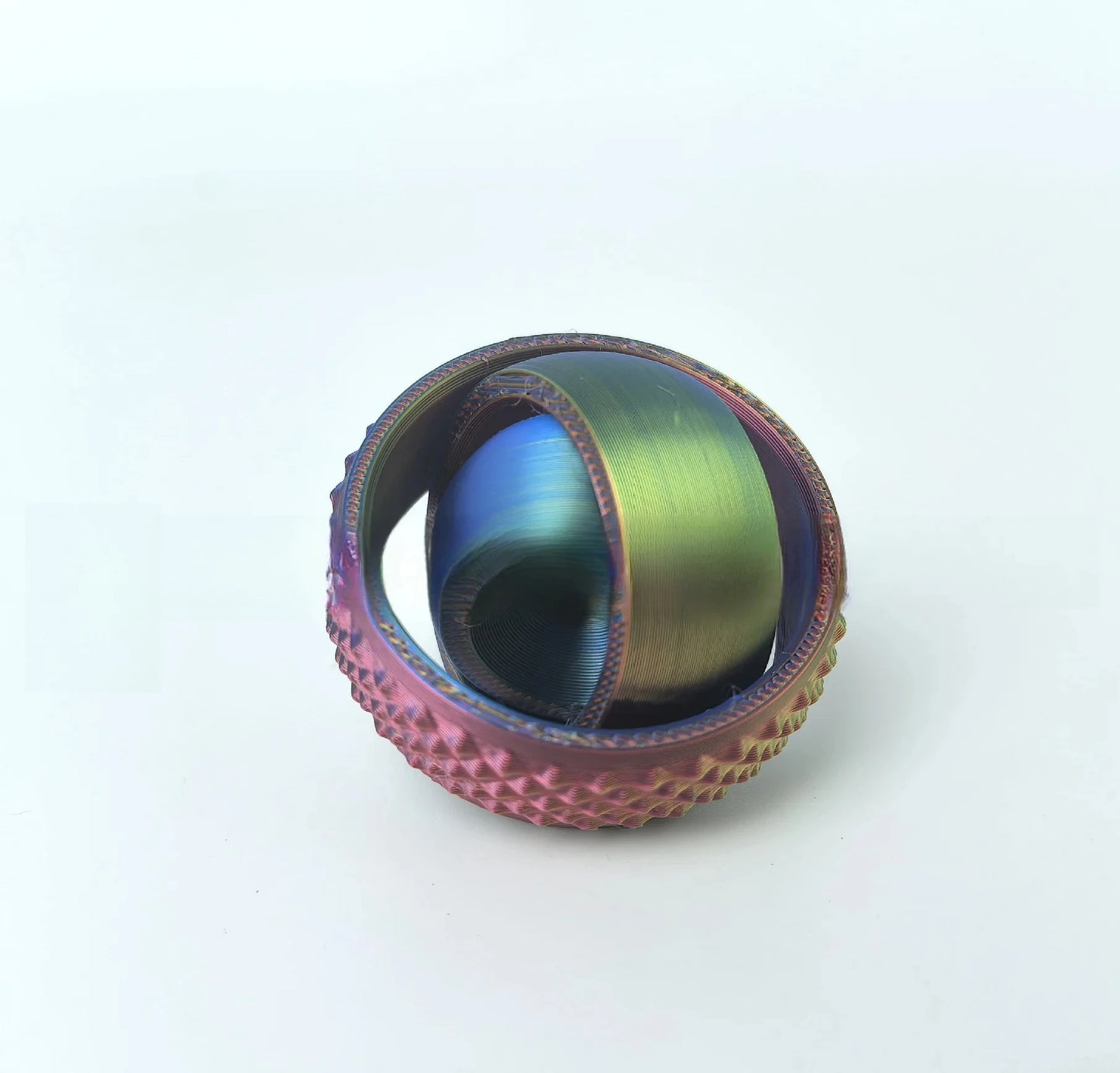 3D Printed O-Shaped Rotating Fingertip Gyroscope Toy – Anxiety Relief & Stress Decompression