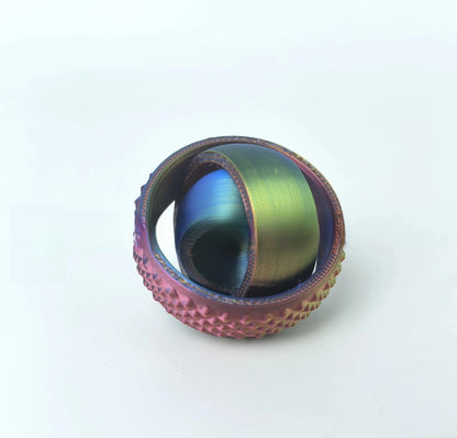 3D Printed O-Shaped Rotating Fingertip Gyroscope Toy – Anxiety Relief & Stress Decompression
