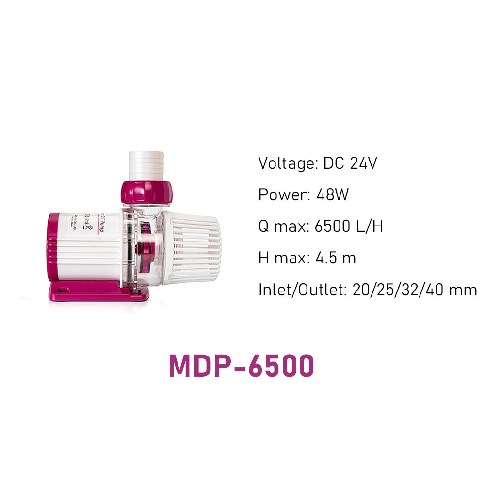 MDP Series WiFi Smart DC Aquarium Pump — App-Controlled Fish Tank Circulation & Return Pump with LCD Display Controller