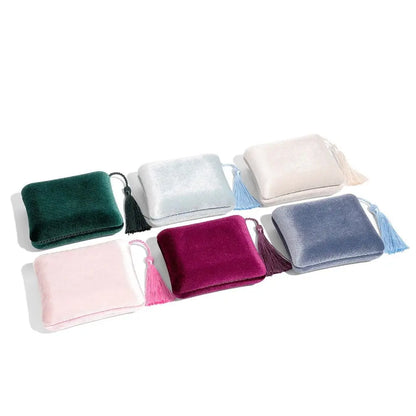 High-Quality Velvet Tassel Jewelry Box – Portable Soft Storage Case for Multifunctional Jewelry & Accessories