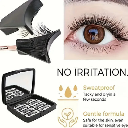 Easy-to-Apply Magnetic False Eyelashes Set – Reusable, No Glue, Natural Curl & Volume, Beginner-Friendly