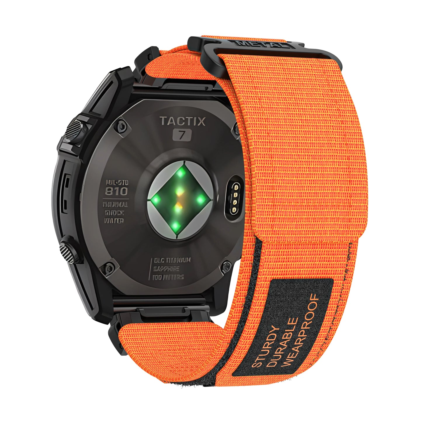 Rugged Nylon Quick Fit Watch Band — Compatible with Garmin Fenix E 8/7X/7/6/6X/5/5X/3HR