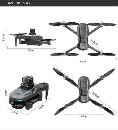 L200 PRO MAX Drone – GPS, Brushless Motor, 4K HD Camera, 2-Axis Gimbal, 360° Obstacle Avoidance FPV RC Quadcopter