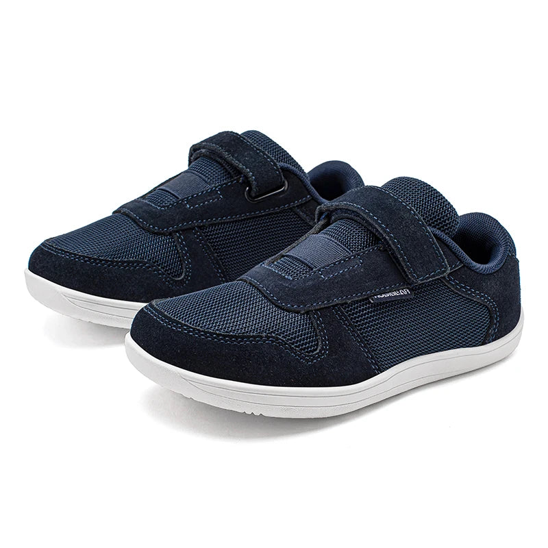 HOBIBEAR Wide Barefoot Shoes – Lightweight Breathable Mesh Sneakers for Boys & Girls