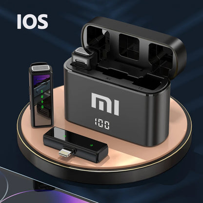 Xiaomi Wireless Lavalier Microphone – Portable Noise-Cancelling Mini Mic for Vlog, Interview, Live Streaming, Audio & Video Recording