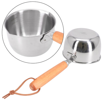 Stainless Steel Saucepan – Hot Oil & Milk Pan for Boiling, Melting & Kitchen Cooking
