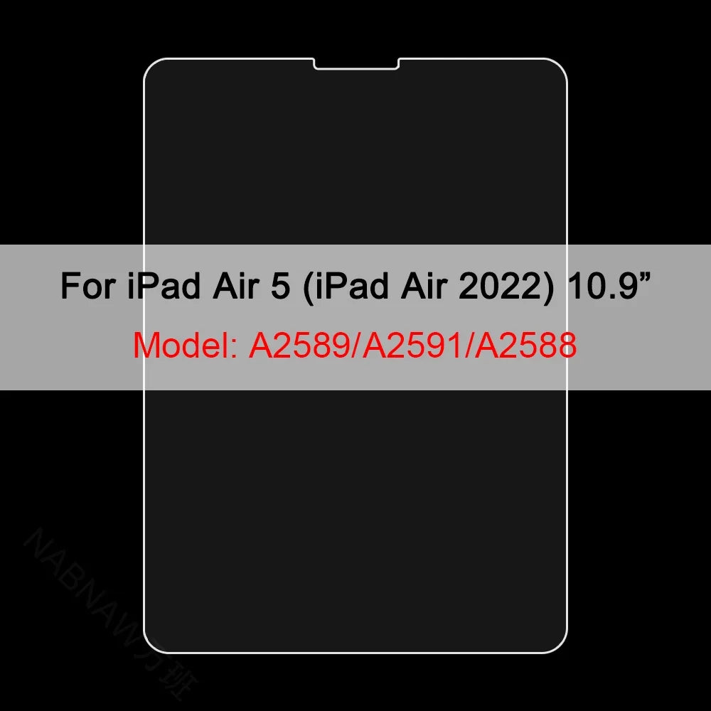3-Pack Tempered Glass Screen Protector - Apple iPad 10th 9th 8th 7th Mini Air & Pro Series