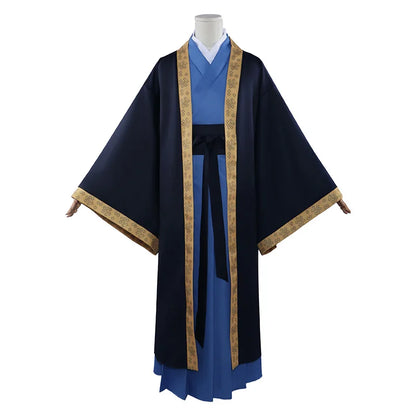 Jinshi Cosplay Apothecary Diaries Costume — Men’s Kimono Robe with Wig & Headwear for Anime Kusuriya No Hitorigoto