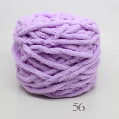 3PCS 300g Soft Chenille Knitting Yarn – Thick Ice Strip Cotton Wool Yarn for DIY Handmade Blankets, Scarves & Craft Projects