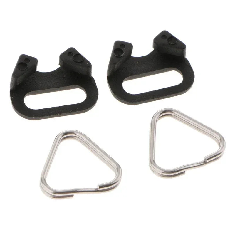 4PCS Camera Strap Belt Hooks - Triangle Split Ring Buckle Replacements for Fujifilm, Olympus & Pentax Cameras