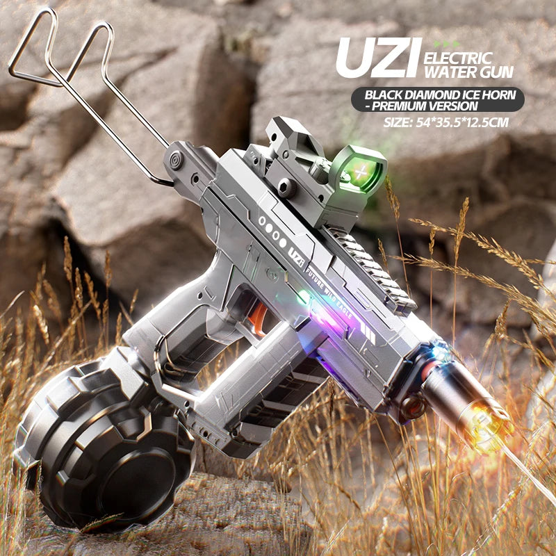 UZI High Pressure Water Gun Toy for Kids and Adults, Outdoor Swimming Pool Water Blaster, Summer Fun Play Game