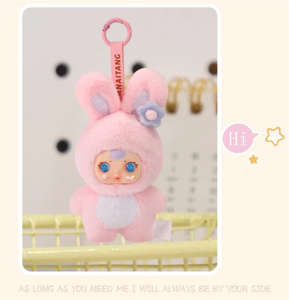 2025 New Cute Milk Candy Keychain – Mysterious Blind Box Car Key & Backpack Pendant Doll Small Gift