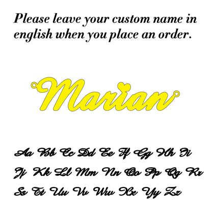 Personalized Gold Name Necklace - Custom Handmade Lip Chain Jewelry Gift for Women, Moms & Birthdays