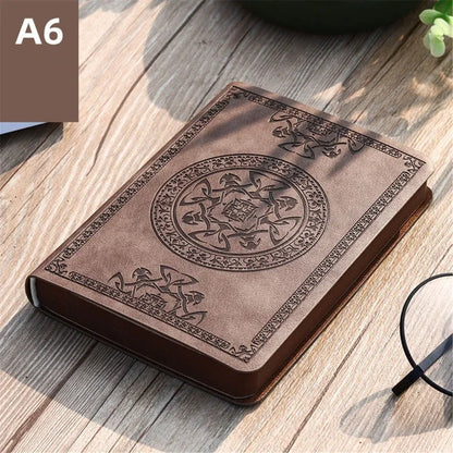 2025 New Portable Vintage Leather Notebook – Diary & Journal Stationery Gift, Easy to Use