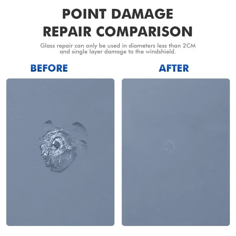 Windshield Crack Repair Kit - DIY Window Mobile Screen Cure Glue, Car Glass Scratch Crack Repair Accessories, Clean and Neat