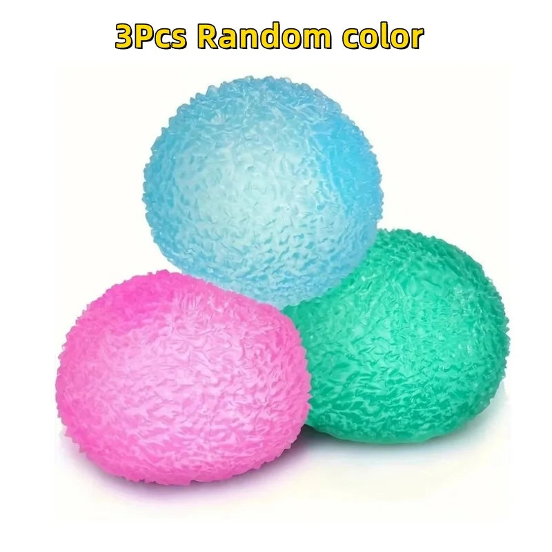 Squishy Multicolor Ice Ball Fidget Toy – Soft Squeeze Texture Stress Relief Toy for Kids & Adults, Halloween & Christmas Gift Idea