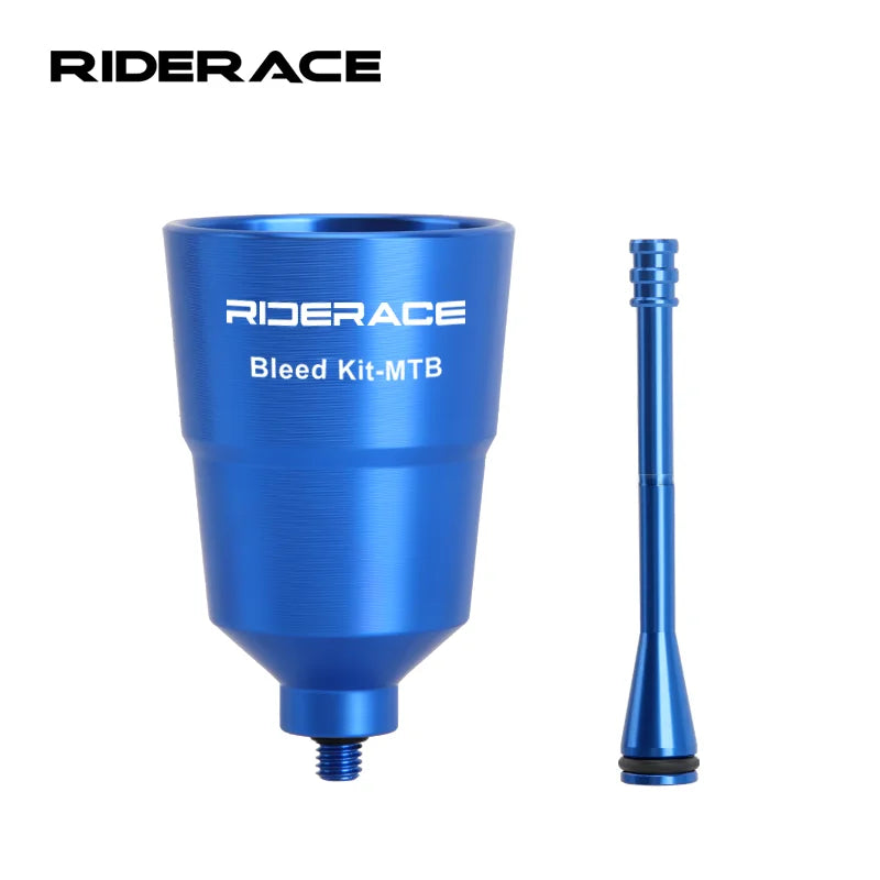 RIDERACE Bicycle Hydraulic Brake Bleed Kit – Oil Funnel & Adapter for Shimano MTB & Road Disc Brakes