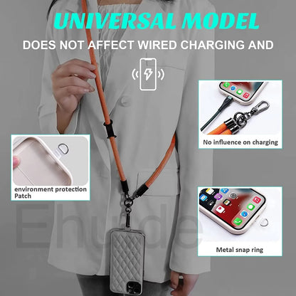 120CM Crossbody Neck Cord Lanyard – 8MM Detachable Wrist Strap, Anti-Lost Cell Phone Case Hang Chain for Outdoors