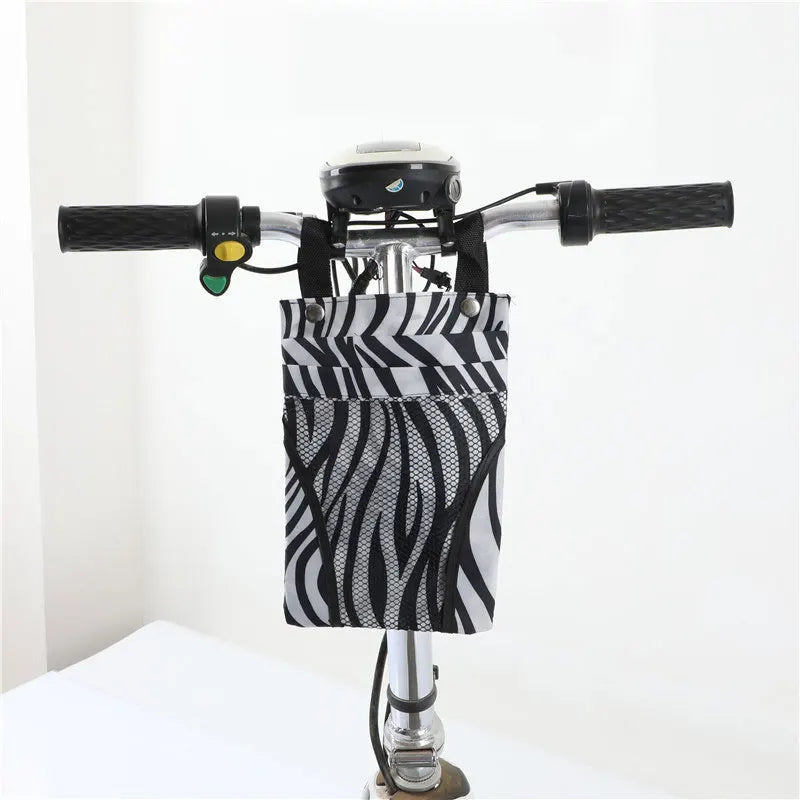 Detachable Front Bicycle Storage Bag – Large Capacity Handlebar Basket with Mobile Phone Pocket