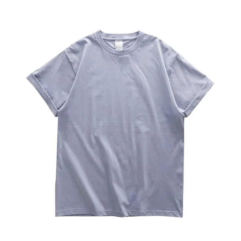 Dukeen Heavyweight Cotton T-Shirt - 280gsm Oversized Short Sleeve Casual Tee for Men Summer Streetwear