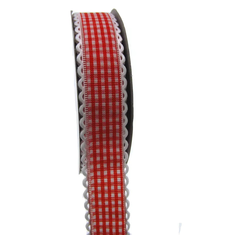 Polka Dot Lace Ribbon Roll - 20 Yards 1 Inch DIY Craft, Gift Wrapping & Scrapbooking Decoration Fabric