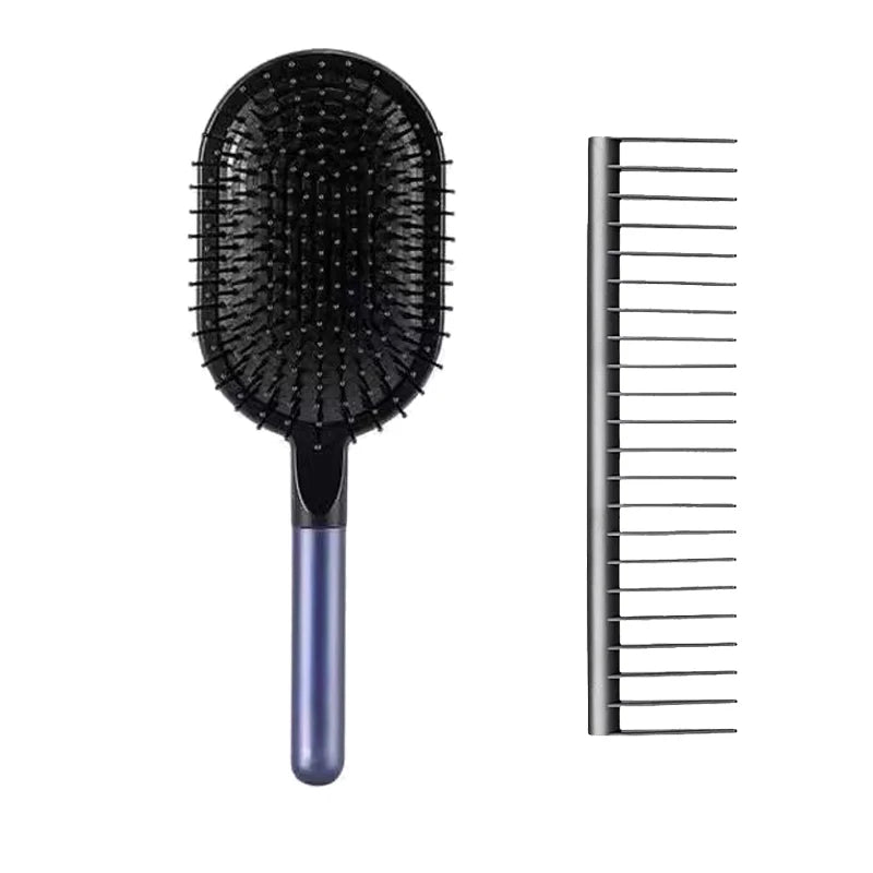Girls Airbag Hairbrush — Wet & Curly Hair Detangling Comb, Scalp Massage Tool for Salon Styling