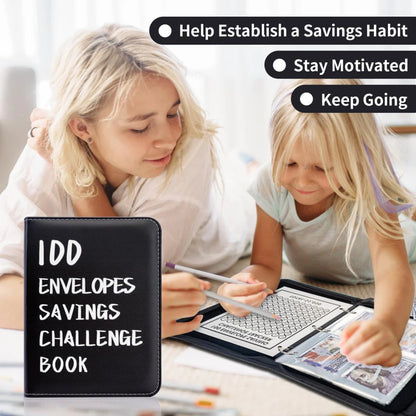 100 Envelope Challenge Binder – Savings Challenge Loose-Leaf Budget Binder with Cash Envelopes, Money Organizer System