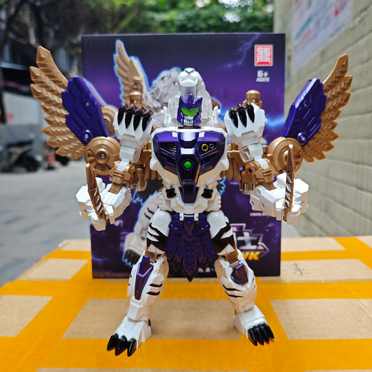 Lijiang Tigerhawk 25.5CM Transformable Action Figure – BW Two Forms Collectible Toy