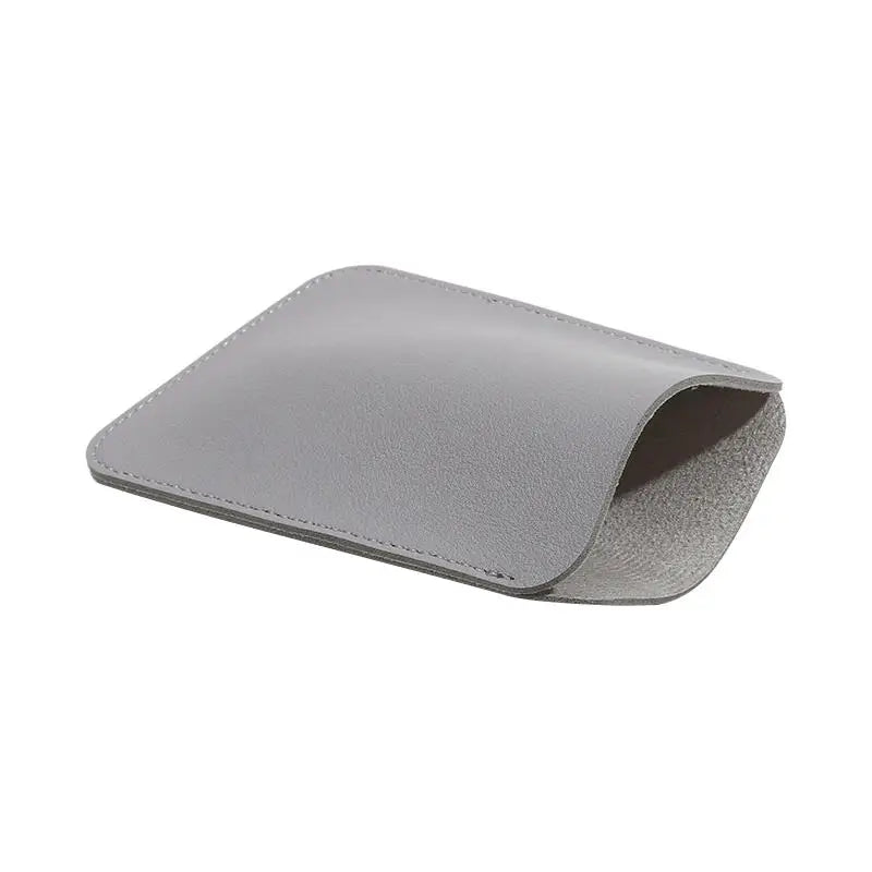 Wireless Mouse Storage Bag - PU Leather Anti-Scratch Protective Sleeve & Small Item Organizer Pouch