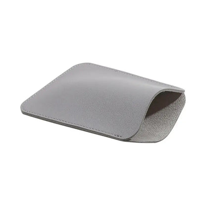 Wireless Mouse Storage Bag - PU Leather Anti-Scratch Protective Sleeve & Small Item Organizer Pouch