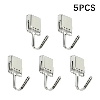 50PCS Strong Magnetic Hooks — Multi-Purpose Home, Kitchen & Bathroom Storage Hangers