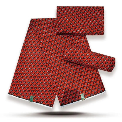African Wax Print Fabric - 100% Cotton Nigerian Ankara Batik Material for Women’s Dresses