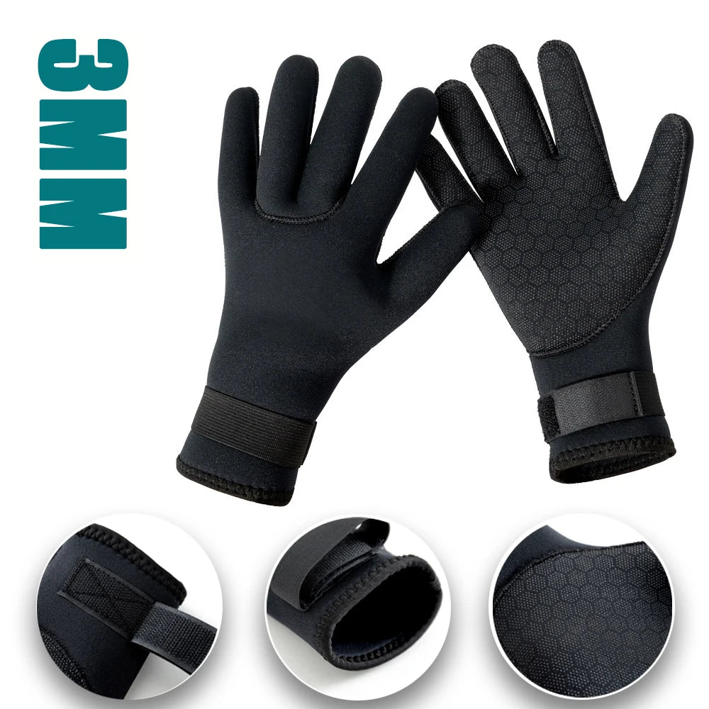 3mm/5mm Neoprene Diving Socks – Non-Slip, Warm Patchwork Wetsuit Shoes for Adults, Surfing, Swimming & Snorkeling Boots