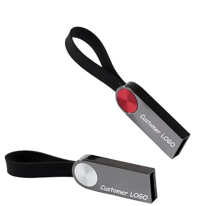 10-Pack Custom Logo USB Ring Flash Drive – Mini Pen Memory Stick 4GB/8GB/16GB/32GB, Perfect Wedding & Photography Gift