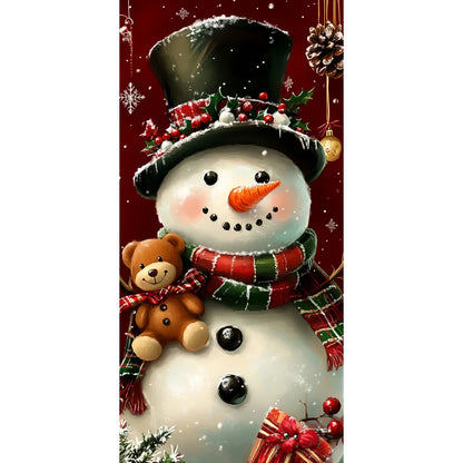 Christmas Fabric Door Banner – Merry Christmas Hanging Background for Photo Booth, Xmas Decor & Photography Props
