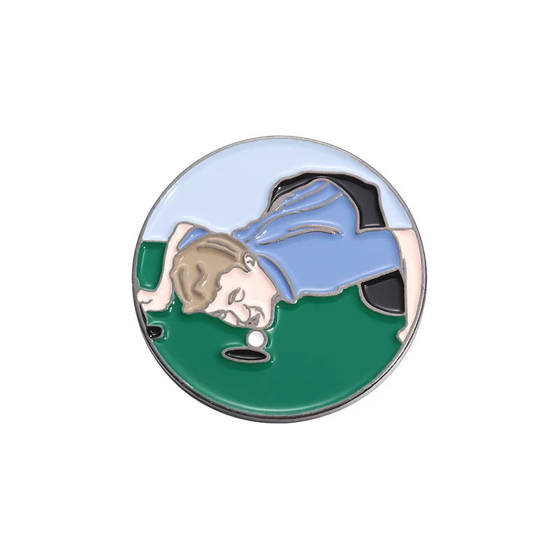 Magnetic Golf Hat Clip with Ball Marker - Electroplated Golf Marker and Training Accessory for Kids, Boys, Girls, and Golf Gifts
