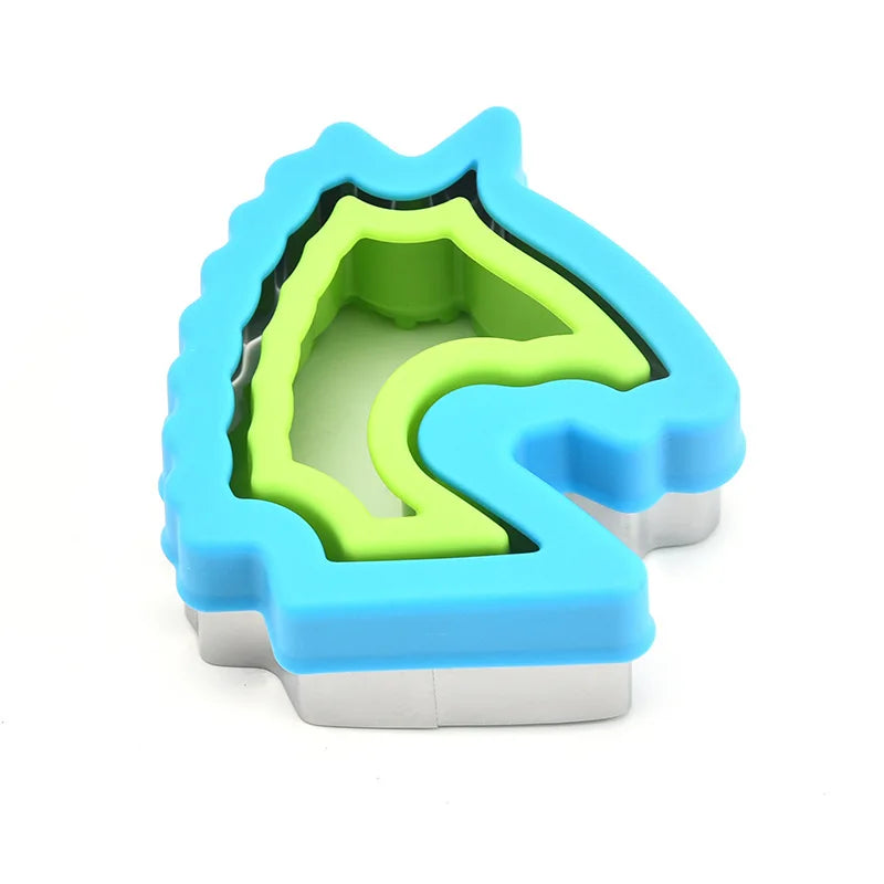 Stainless Steel Sandwich Cutter & Sealer Set - Kids DIY Food Mold and Cookie Maker Kitchen Tool